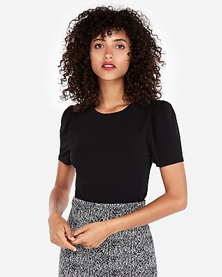 Black Dress with Puffy Sleeves